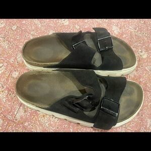 Arizona Suede Platform Papillio Birkenstock